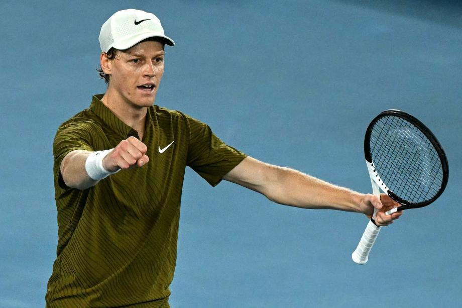 [图]辛纳3-0谢尔顿晋级澳网男单四强 半决赛将战德约